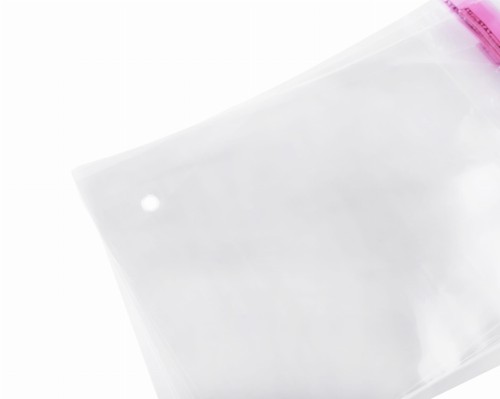 Woreczki torebki foliowe z klejem 350/400+50 KT