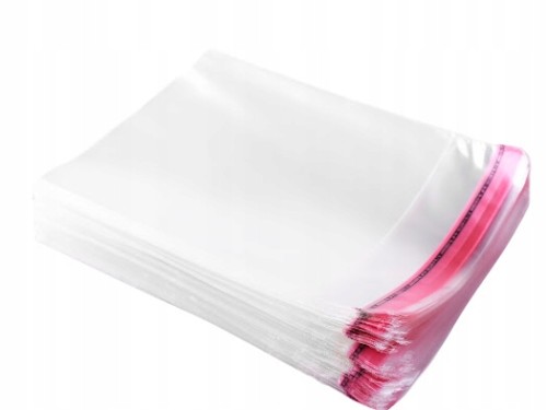 Woreczki Torebki Foliowe ZAKLEJANE 28X40+5cm 100sz 